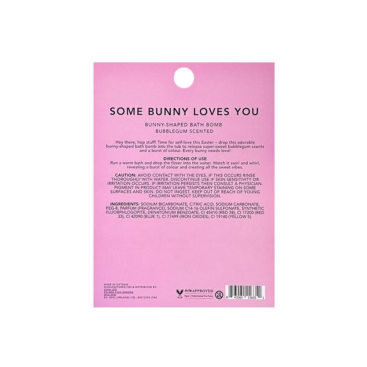 Holler and Glow Bunny 'Some Bunny Loves You' Bath Bomb - 4.23oz | Target