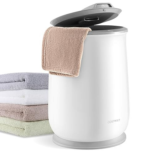 COSTWAY Towel Warmer for Bathroom, 21L Large Towel Heater with Flip-top Lid, Child Safety Lock, 1H Auto Shut Off, Blanket Warmer for Towels, 45” x 70” Bathrobes, Bathroom, Gift for Family | Amazon (US)