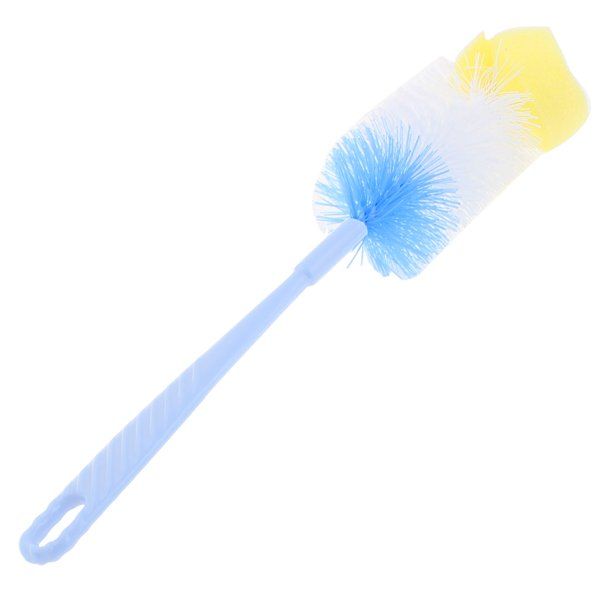 Kitchen Glass Cup Washing Cleaning Bottle Brush Tool Blue Yellow | Walmart (US)