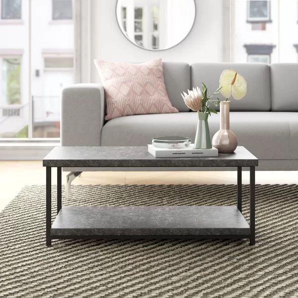 Faux Slate Concrete Coffee Table | Wayfair North America