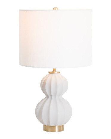 12in Cassandra Concrete Textured Table Lamp | TJ Maxx