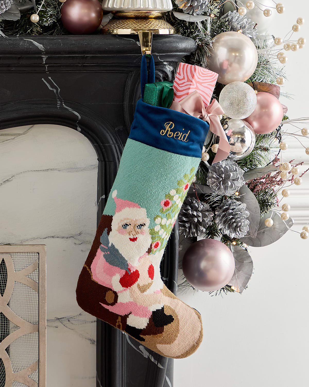 Santa Baby" Christmas Stocking, Personalized | Neiman Marcus