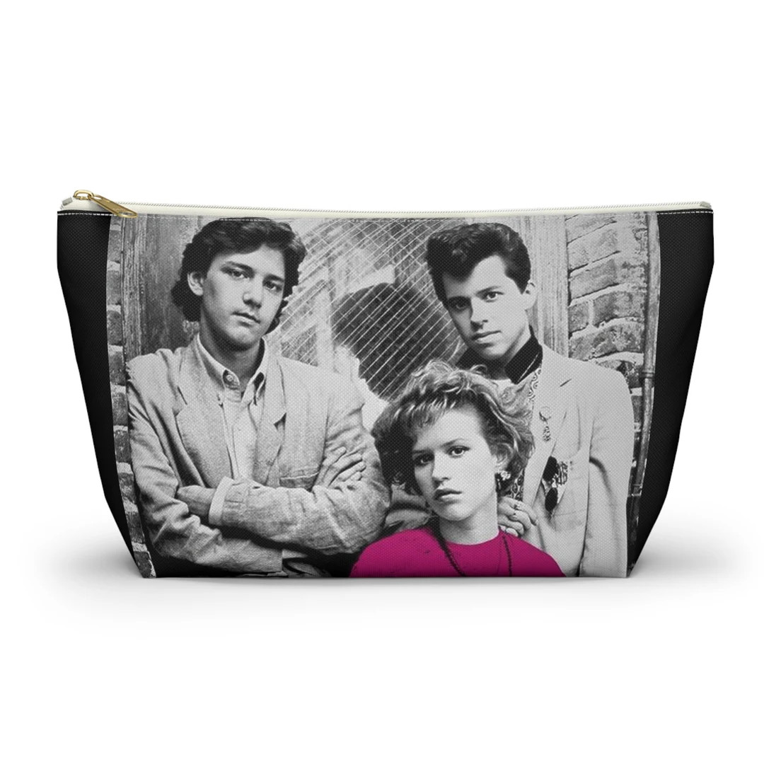 Retro Classic 80s Movie Pretty in Pink Travel Accessory Makeup Pouch W/ T-bottom - Etsy | Etsy (US)