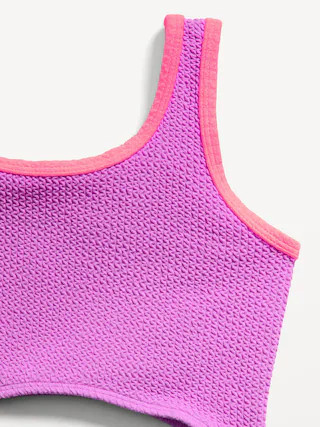 Textured Cutout One-Piece Swimsuit for Girls | Old Navy (US)