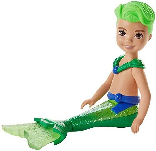 Barbie Dreamtopia Chelsea Merboy Doll, 6.5-inch, Green | Amazon (US)