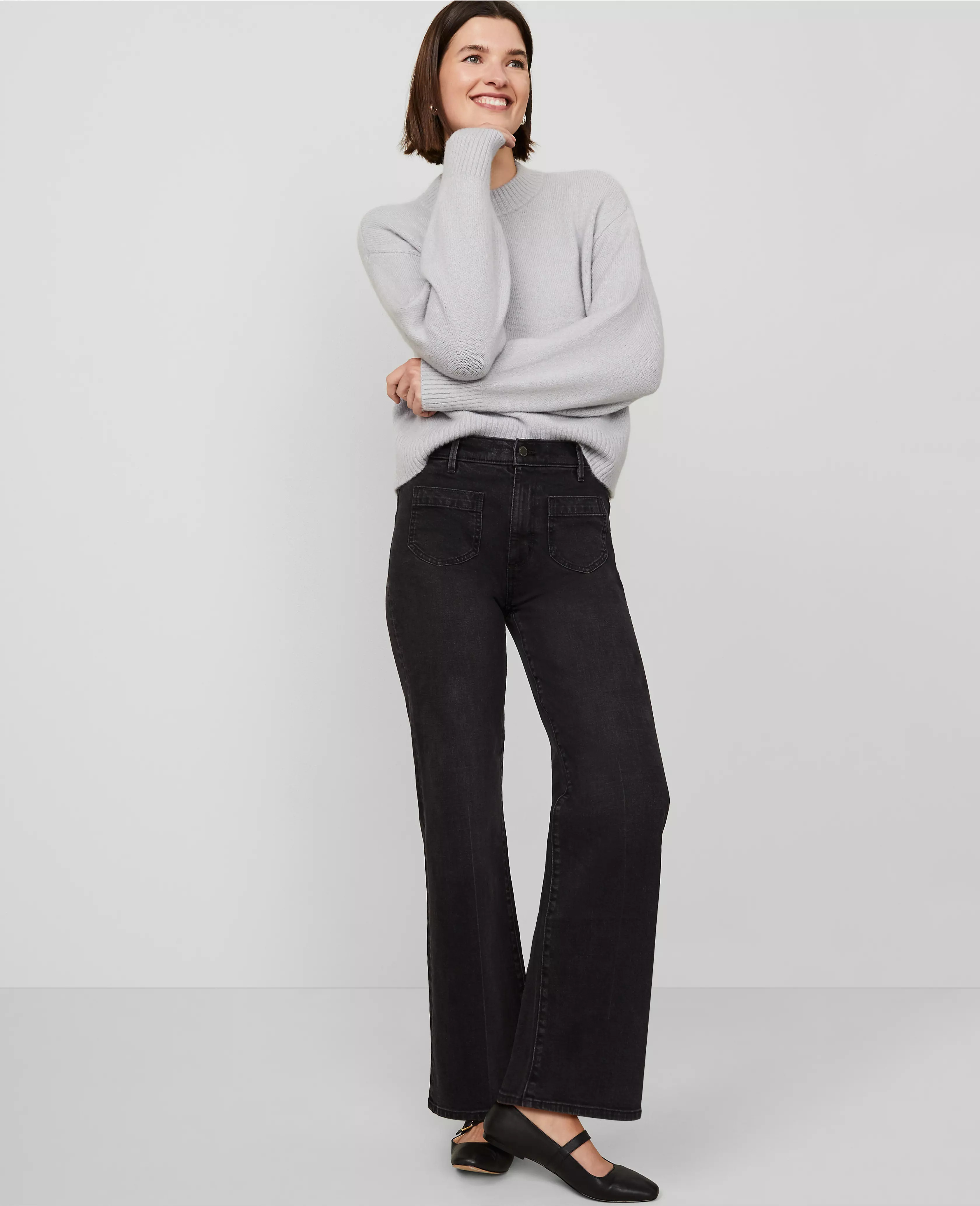 The Patch Pocket Wide-Leg Jean | Ann Taylor (US)