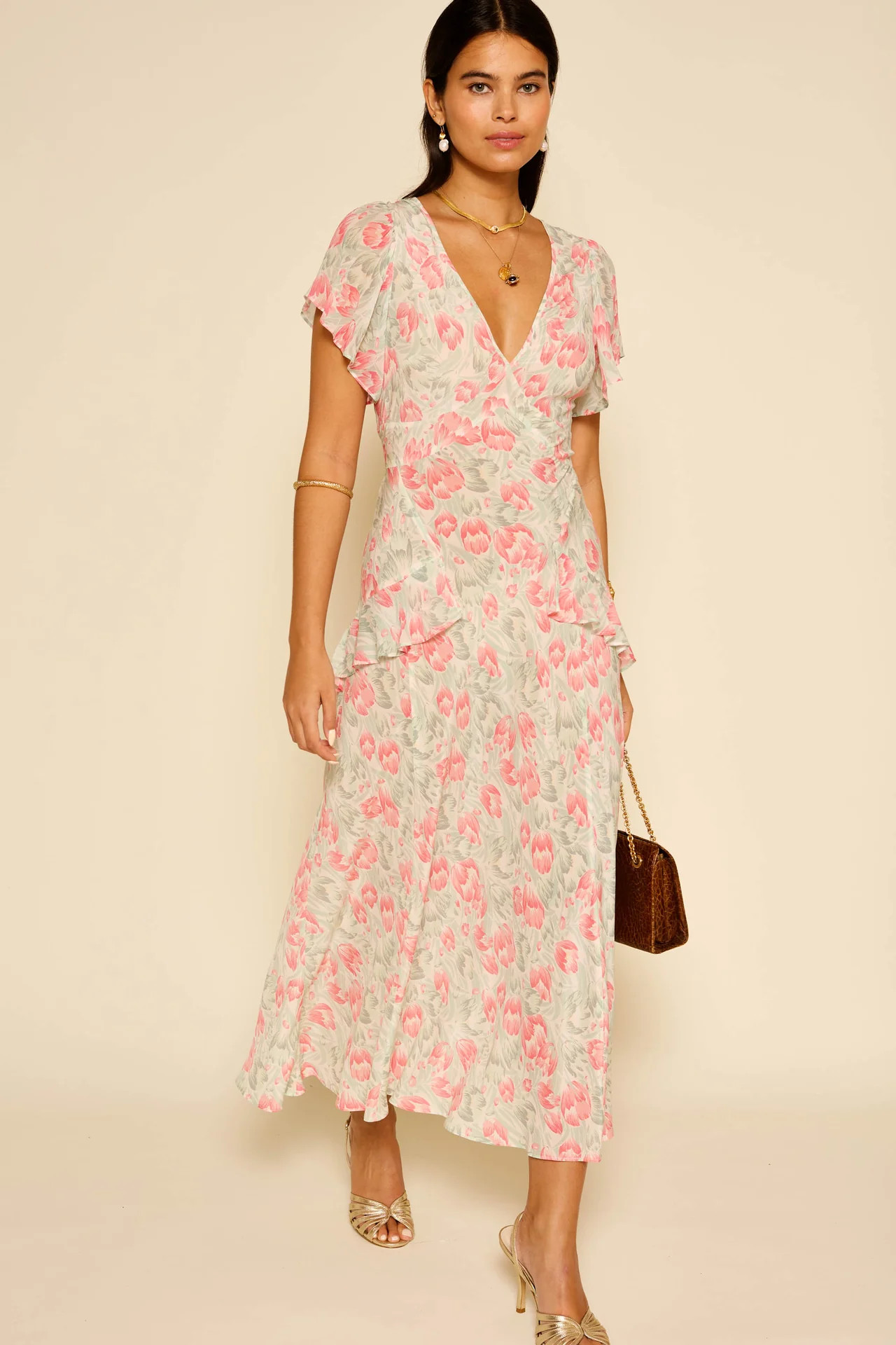 Evie  -  Tulip Fields Coral | Rixo