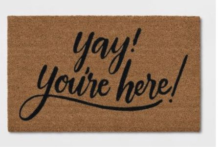 Yay you are here door mat 

#LTKHalloween #LTKhome
