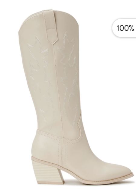 Taupe cowboy boots at Walmart perfect for the fall!! 