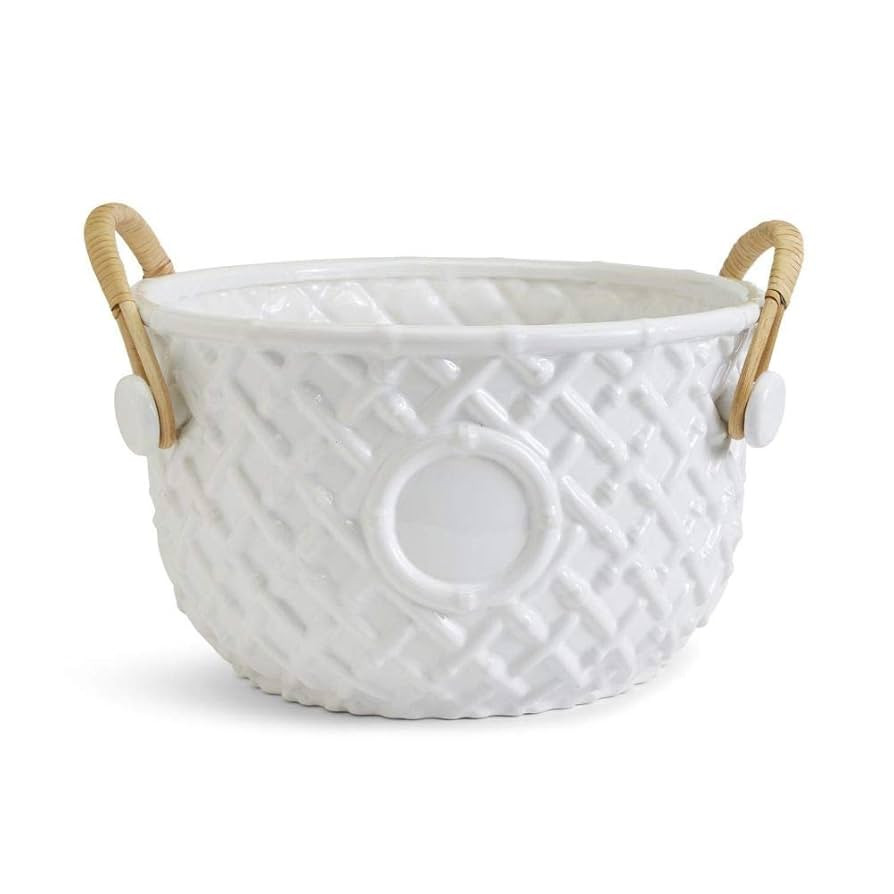 Two's Company Hampton Faux Bamboo Fretwork Party Bucket | Amazon (US)