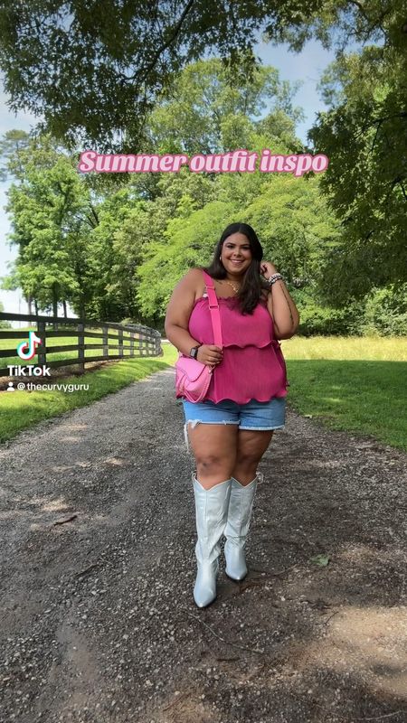 Summer outfit idea! Perfect for those summer country concerts 🩷

#LTKStyleTip #LTKPlusSize #LTKSaleAlert