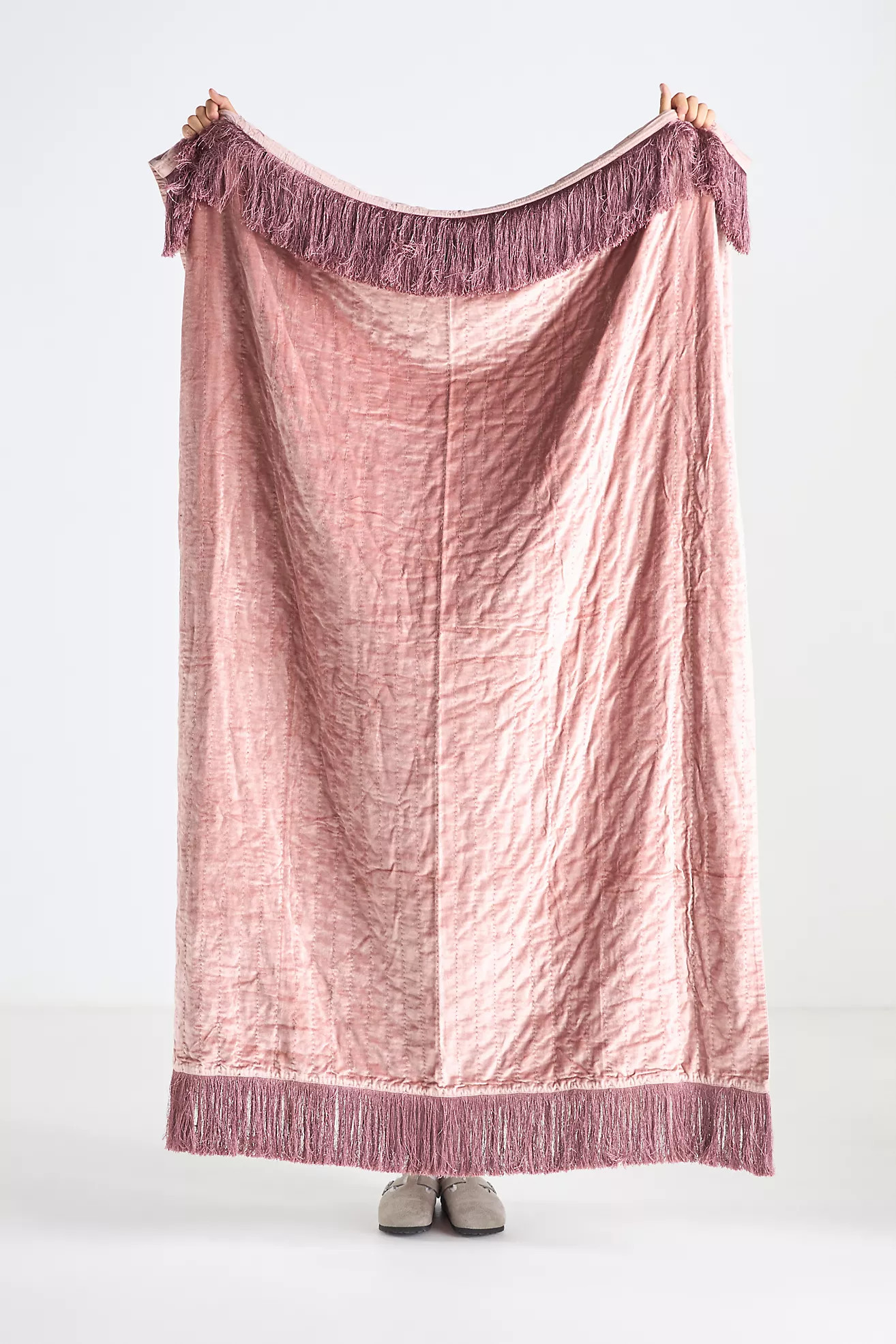Valentina Velvet Throw Blanket | Anthropologie (US)