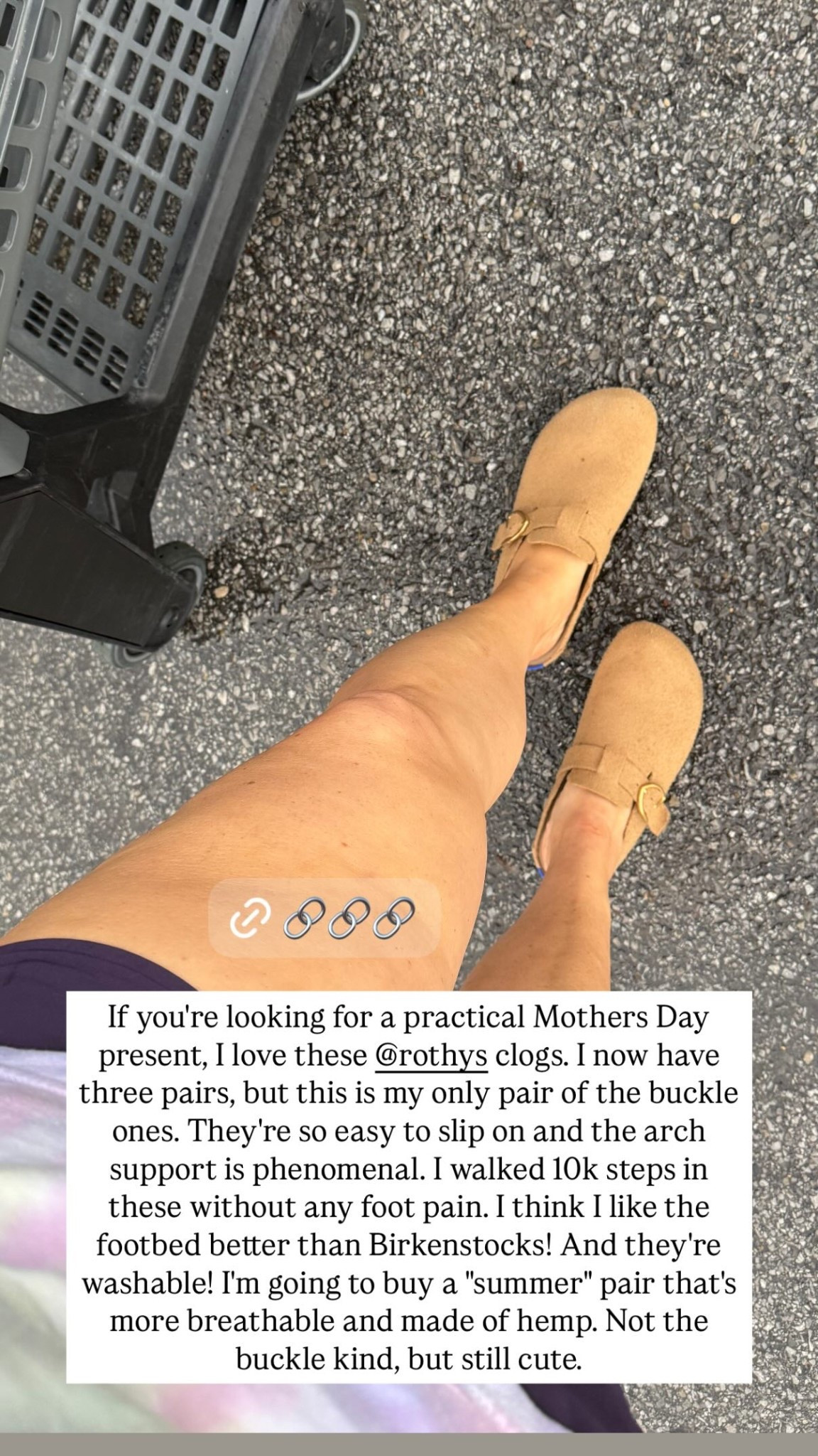 If you're looking for a practical Mothers Day present, I love these @rothys clogs. I now have three pairs, but this is my only pair of the buckle ones. They're so easy to slip on and the arch support is phenomenal. I walked 10k steps in these without any foot pain. I think I like the footbed better than Birkenstocks! And they're washable! I'm going to buy a "summer" pair that's more breathable and made of hemp. Not the buckle kind, but still cute.

#LTKShoeCrush #LTKGiftGuide