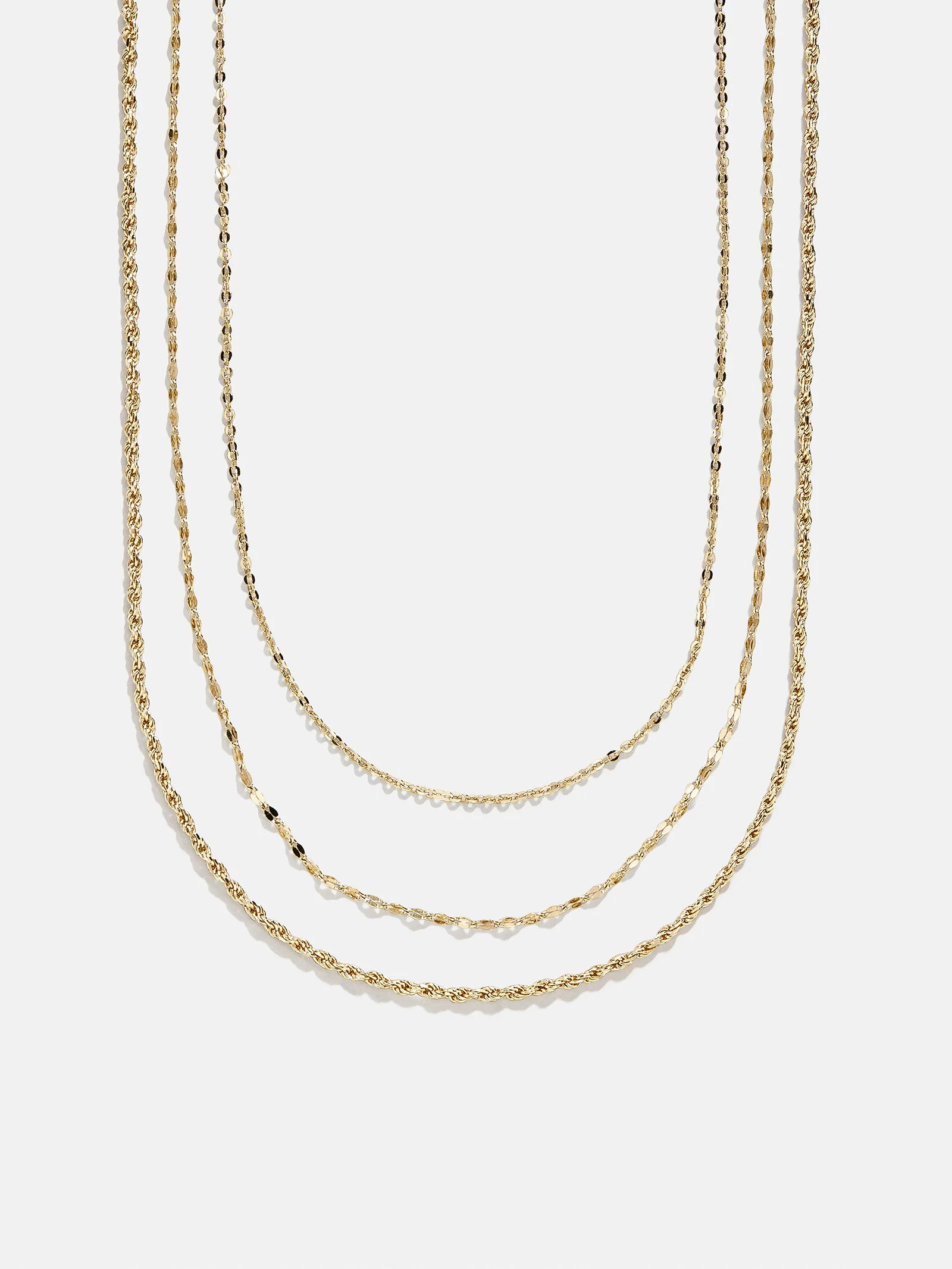 Emma 14K Gold Layered Necklace - Emma 14K Gold Layered Necklace | BaubleBar