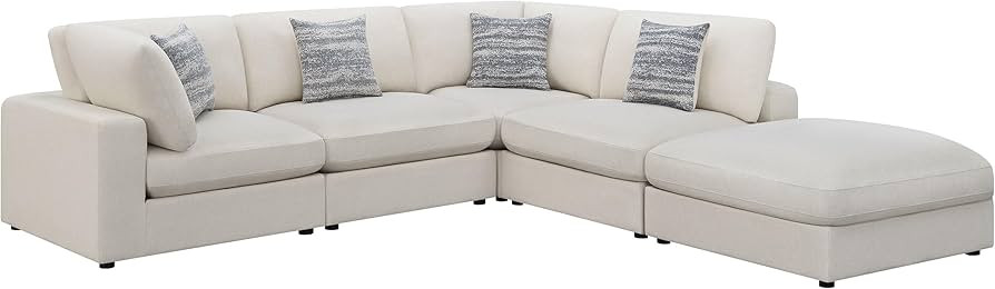 Coaster Home Furnishings Serene 5-Piece Upholstered Modular Sectional Sofa Beige | Amazon (US)