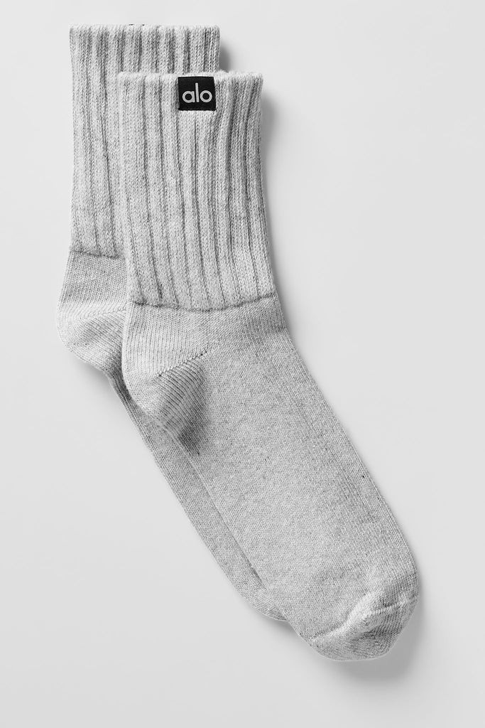 Unisex Half-Crew Scrunch Sock | Alo Yoga