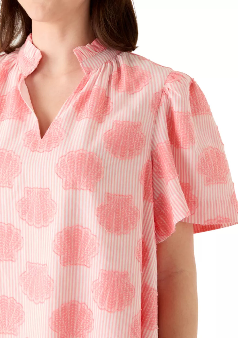 Women's Sleeveless Notch Neck Print Mini Dress | Belk