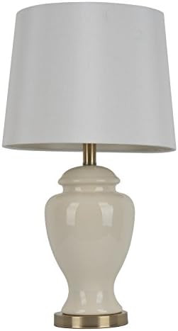 Décor Therapy TL7911 24" Ceramic Table Lamp, Cream | Amazon (US)