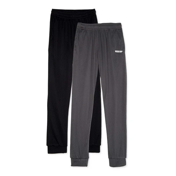 Hind Boys Mesh Joggers 2-Pack Pants, Sizes 8-16 | Walmart (US)