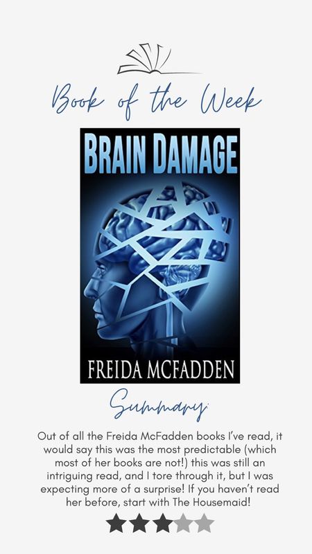 Book Review: Brain Damage by Freida McFadden