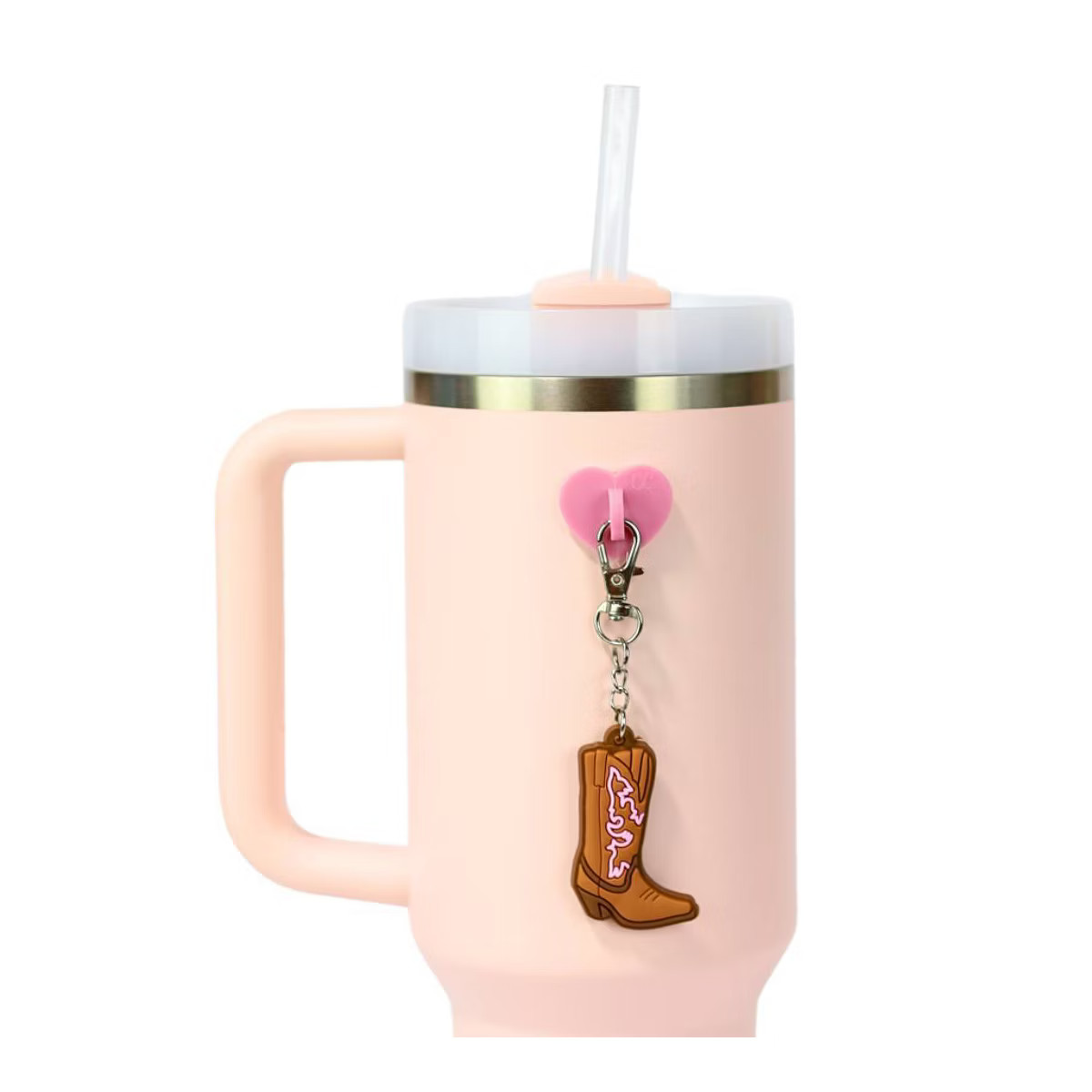CharCharms Cow Girl Boot Water Bottle Charm with Stick-On Hook Bundle: Pink Drinkware Accessory f... | Target