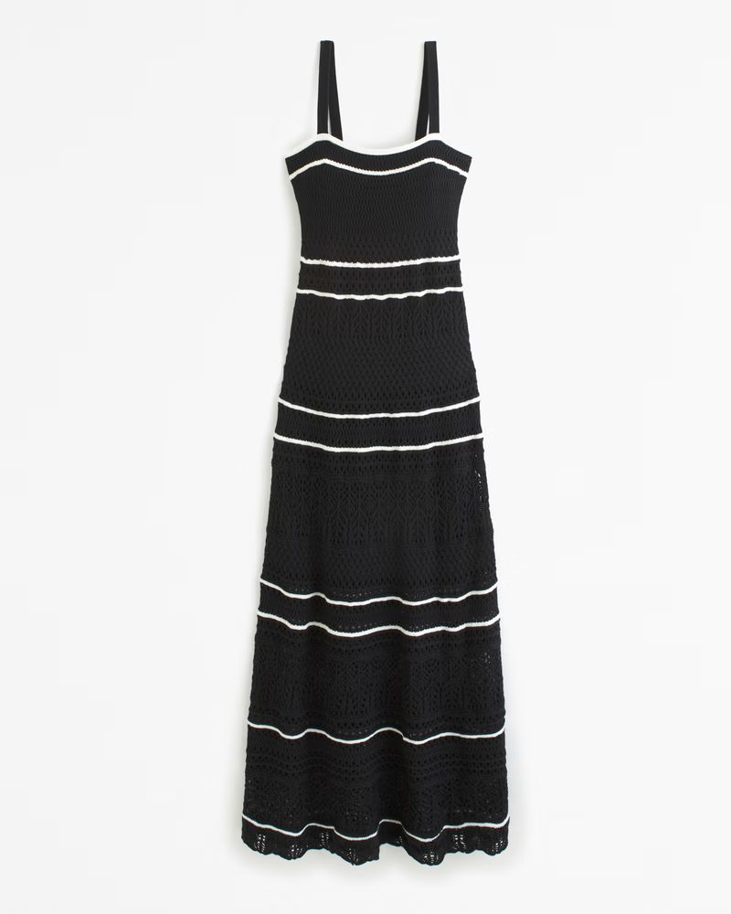 New!BestsellerOnline ExclusiveCrochet-Style Maxi Dress | Abercrombie & Fitch (US)