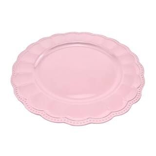13" Pink Scalloped Edge Plastic Charger by Celebrate It™ | Michaels Stores