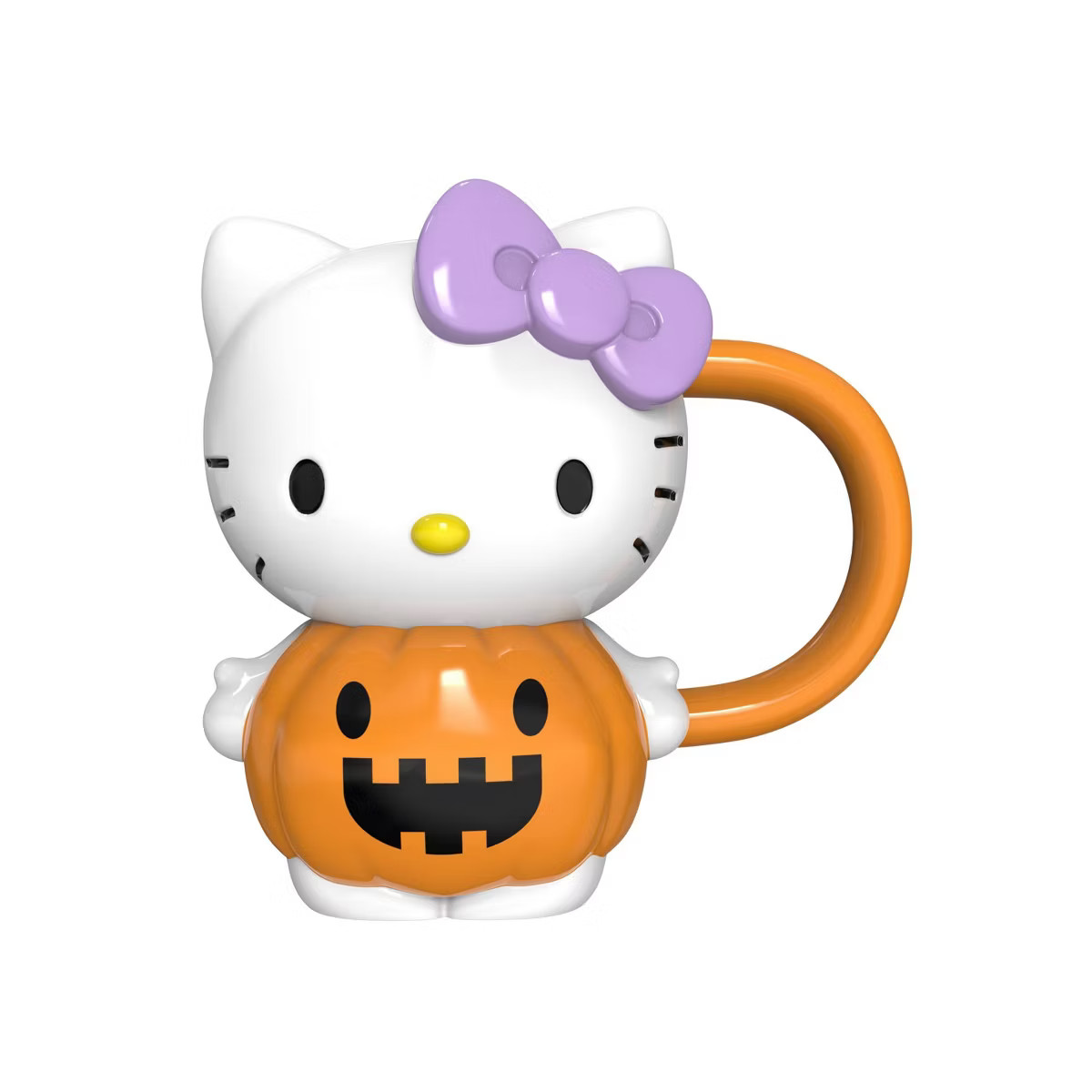 Zak Designs 12 fl oz Sculpted Hello Kitty Dolomite Mug Orange/White | Target