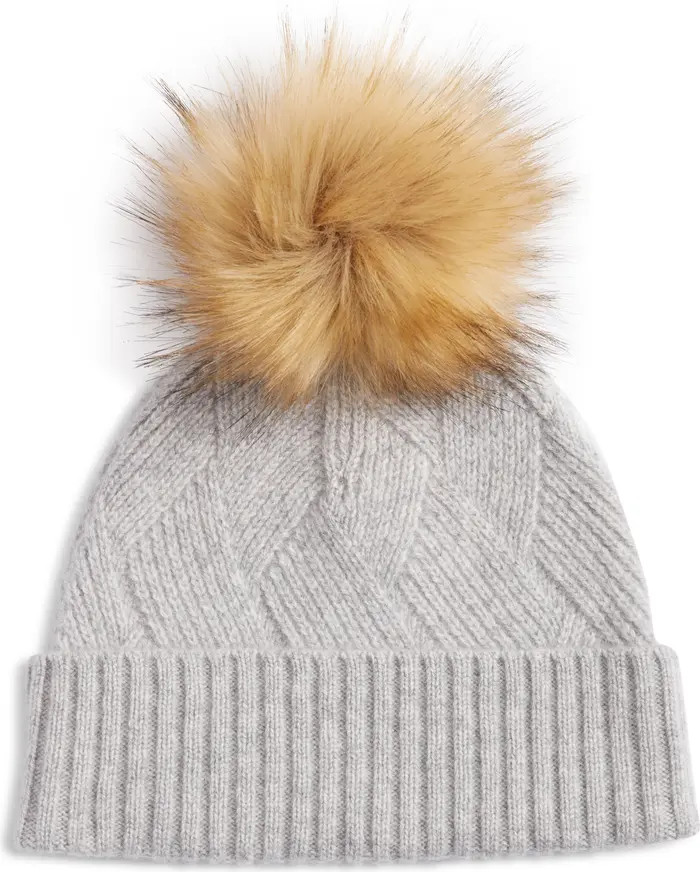 Recycled Cashmere Pom Beanie | Nordstrom