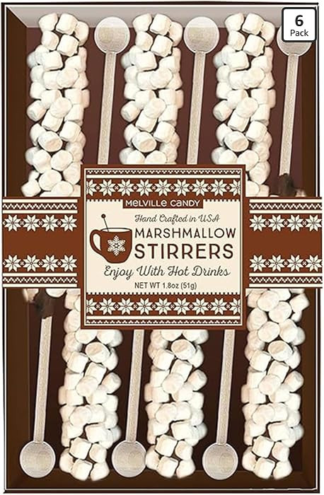 Melville Candy Hot Chocolate Stirrers Gift Set - For Hot Cocoa, Coffee, Tea, Stocking Stuffers, H... | Amazon (US)