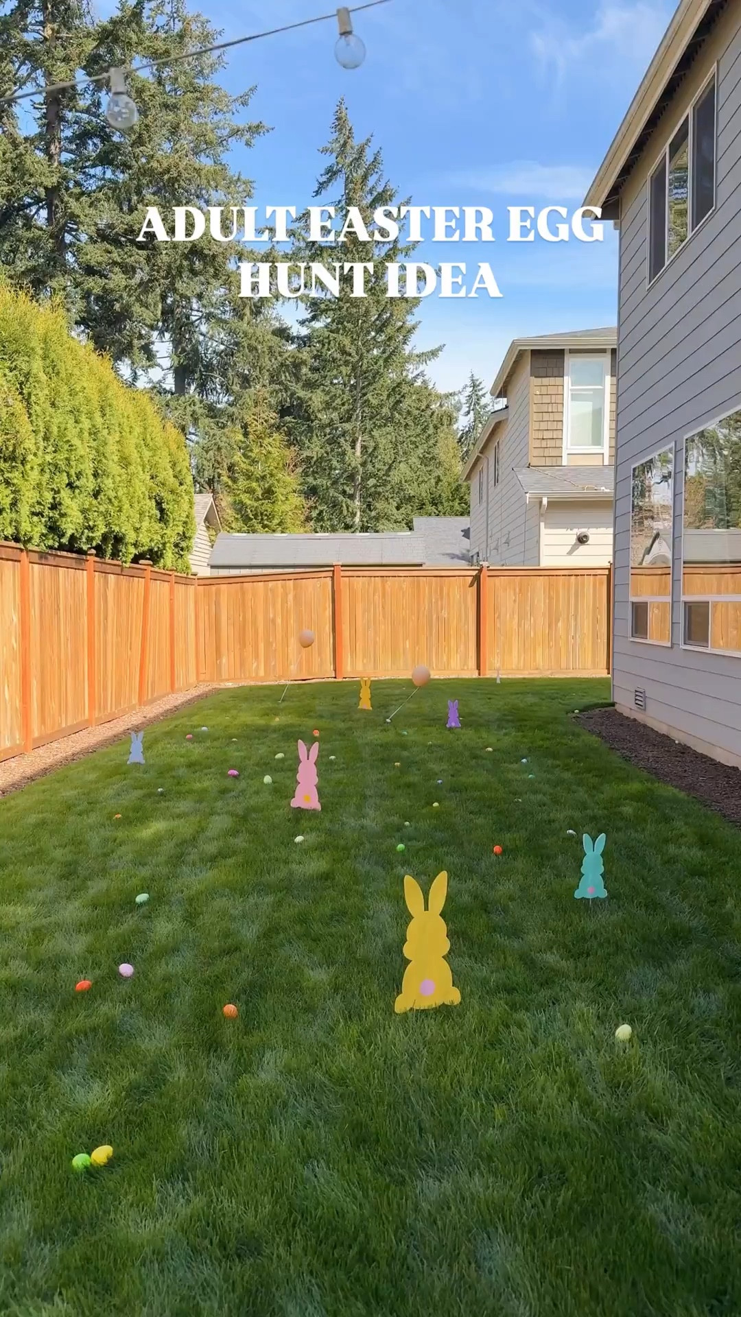 ADULT EASTER EGG HUNT IDEA 🐰🥚🌸 My parties are always for both adults and kids, so we had to make the egg hunt fun for everyone. We hid eggs for the grown-ups except theirs had little tokens for shots, prizes or money inside 🥂💸 Definitely bringing this back for our annual egg hunt party! #egghunt #easterparty

Fillable Easter eggs, artificial tulips, colored pencils, bunny stickers and headbands, pink checkered tablecloth, Easter baskets, bunny decor, foldable table, candles, chocolate bunnies, fruit punch, storage tote, popcorn 

#LTKHome #LTKSpringSale #LTKSeasonal