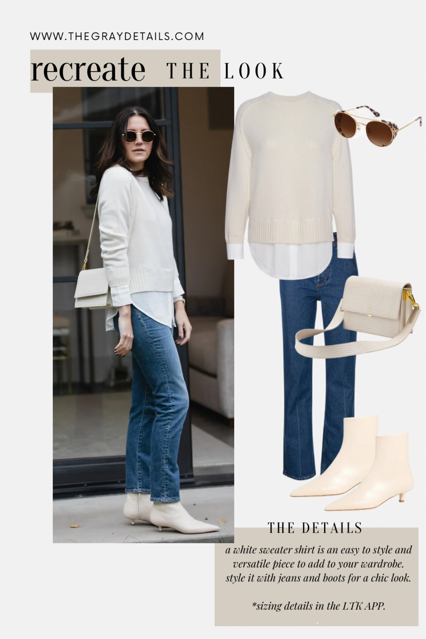 Fall outfit idea
Madewell jeans and sweater 
Cream boots 

#LTKshoecrush #LTKstyletip #LTKover40