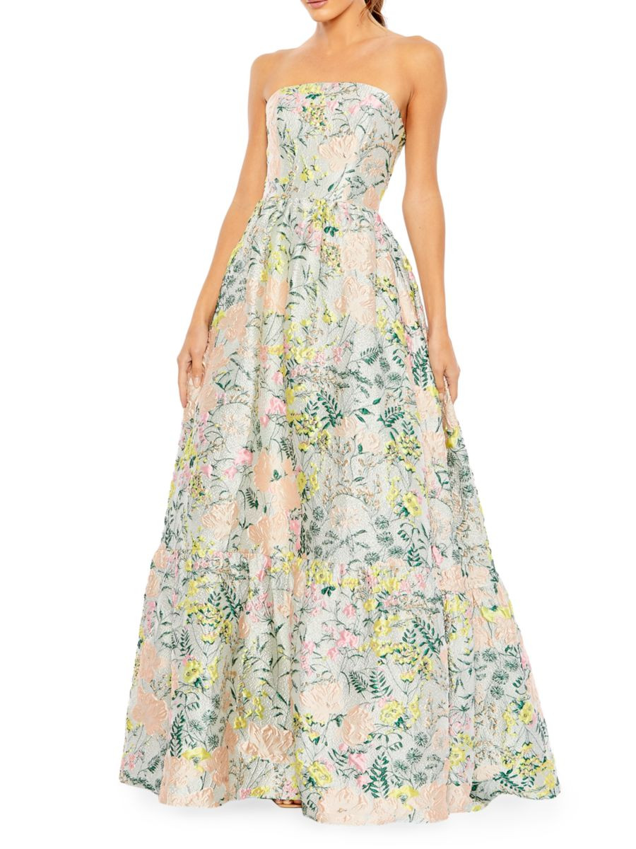Floral Brocade Ball Gown | Saks Fifth Avenue