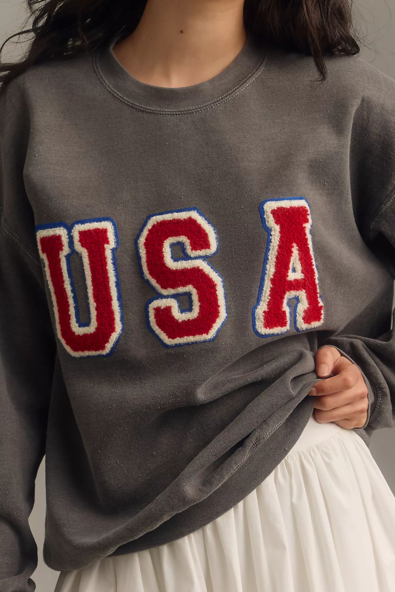 By Anthropologie USA Patch Sweatshirt | Anthropologie (US)