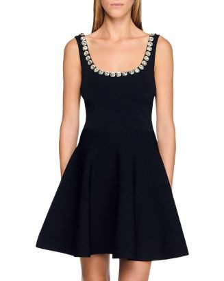Sandro Nelya Embellished Knit Mini Dress | Bloomingdale's Sandro Women's Clothing | Bloomingdale's (AU)