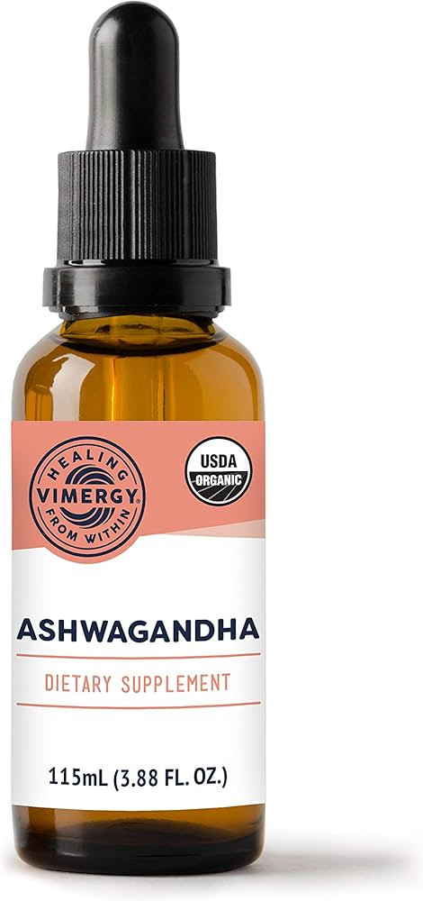 Vimergy USDA Organic Ashwagandha Liquid Extract, 57 Servings –Stress Supplement Drops – Adapt... | Amazon (US)