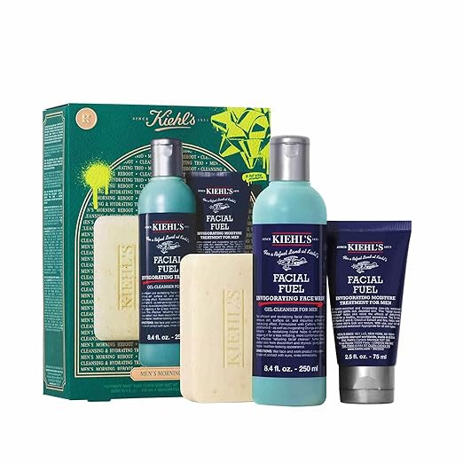 Kiehl's Men's Skincare Routine Gift Set, $81 Value, 3-Pieces, Including Face Wash, Body Scrub, an... | Amazon (US)