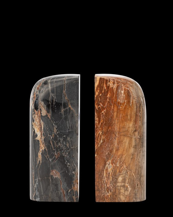 Petrified Wood Bookends (Set of 2) | McGee & Co.