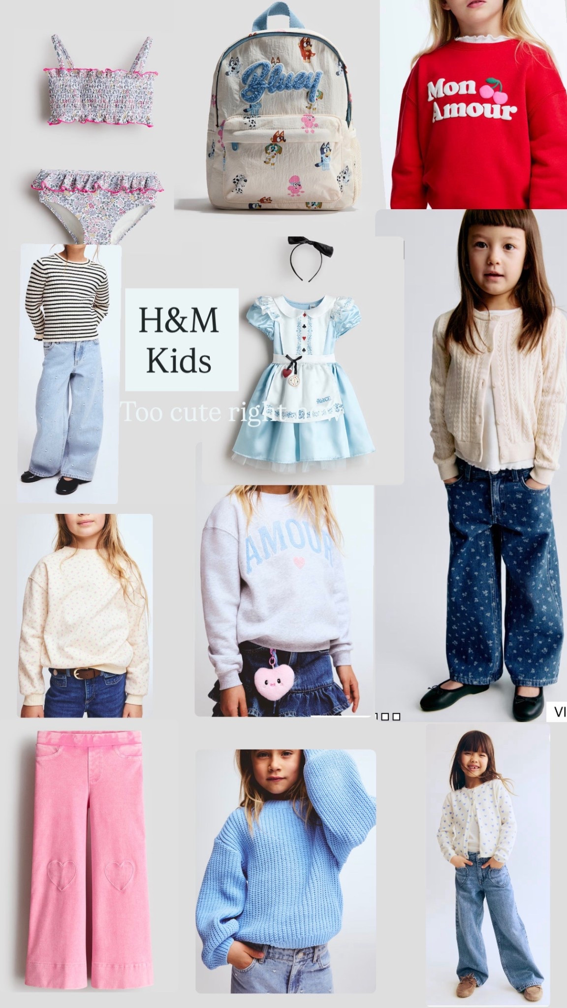 H&M kids esp for girls ages 2-8 it's toooooo too cute right now — daily edit cover from Found by Em