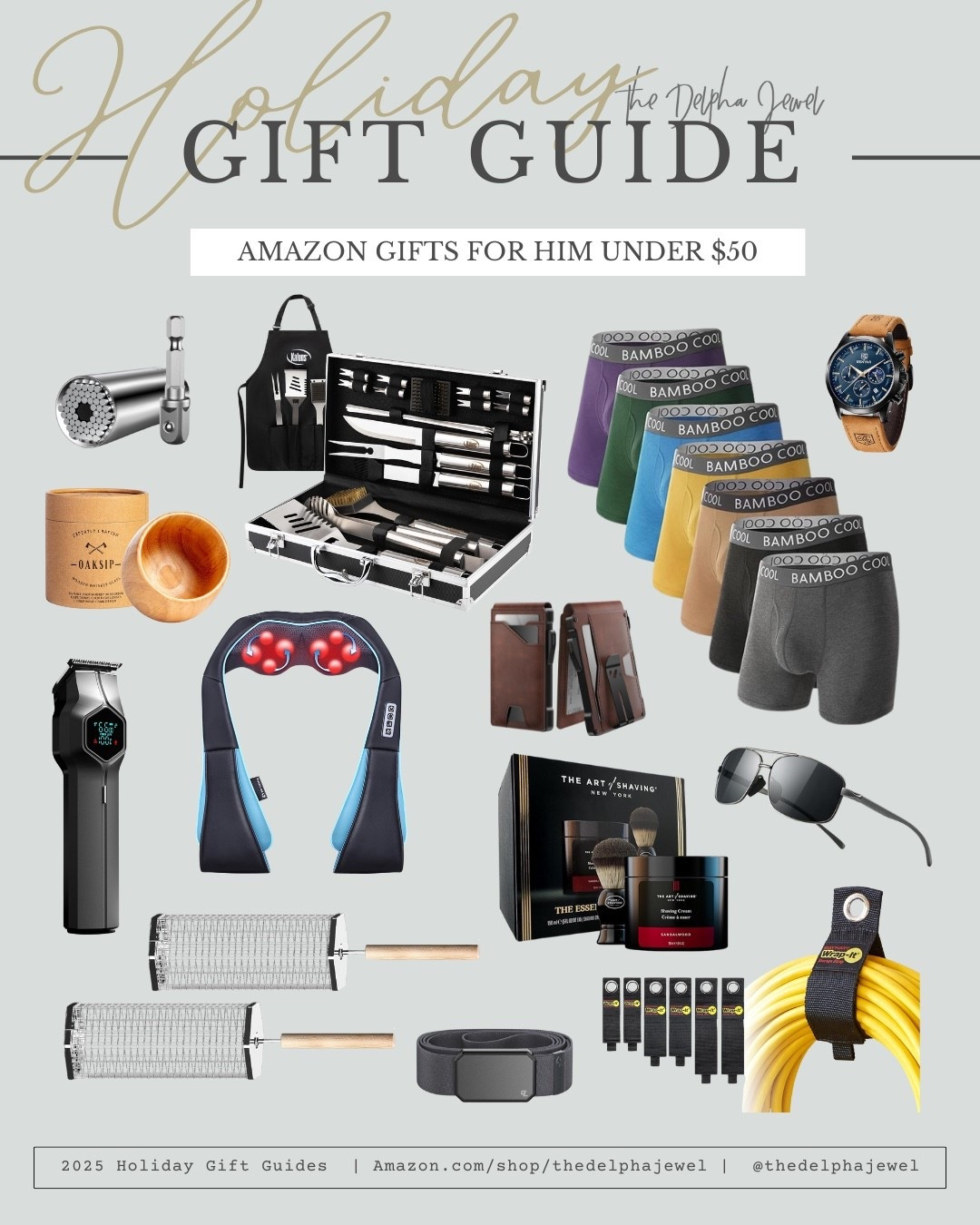 Amazon holiday gift ideas for him, under $50! 

Amazon gifts, affordable gifts, gifts for him 

#LTKFindsUnder50 #LTKHoliday #LTKGiftGuide