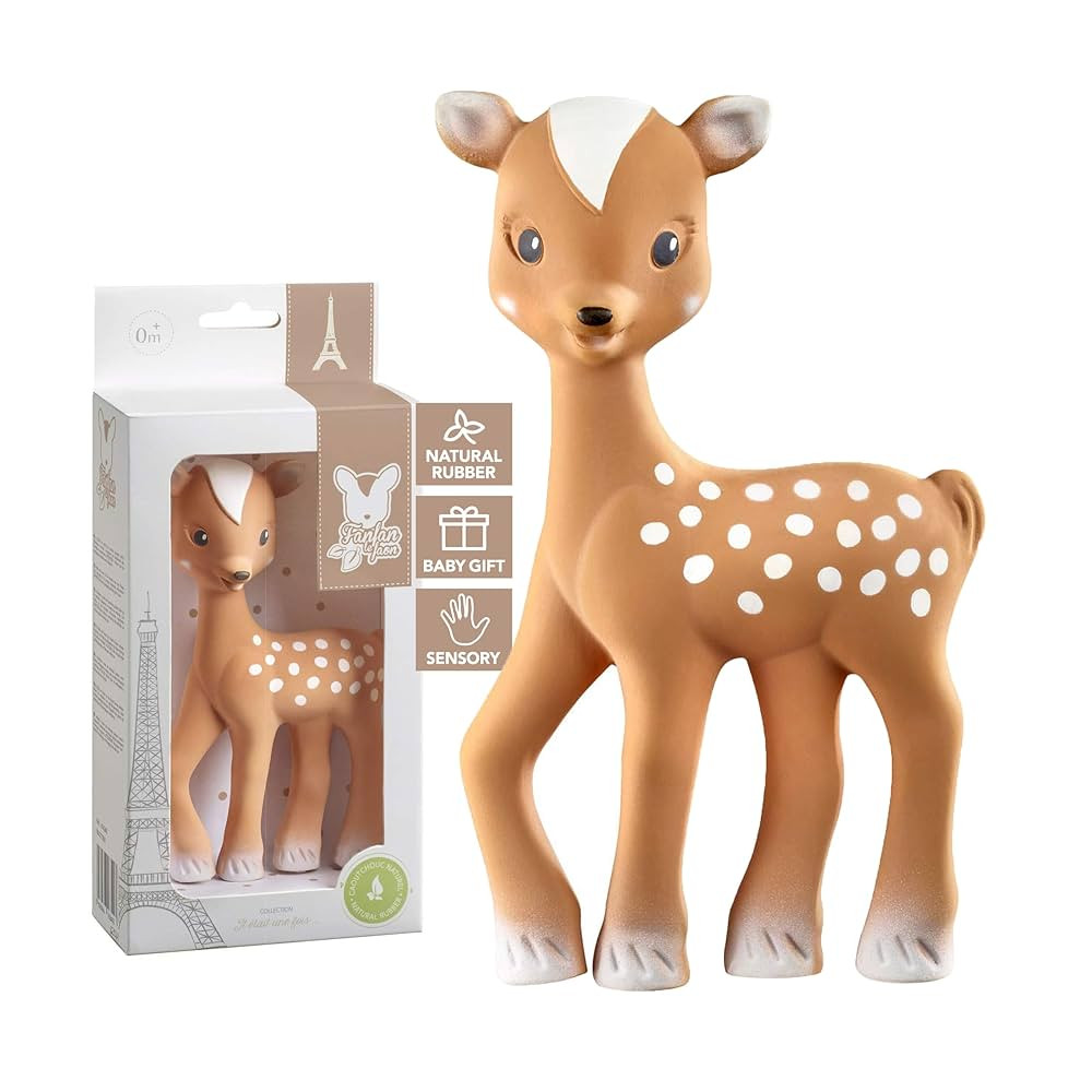 Sophie la girafe Fanfan The Fawn | Teether Friend to Sophie la girafe | Natural Rubber | Designed... | Amazon (US)