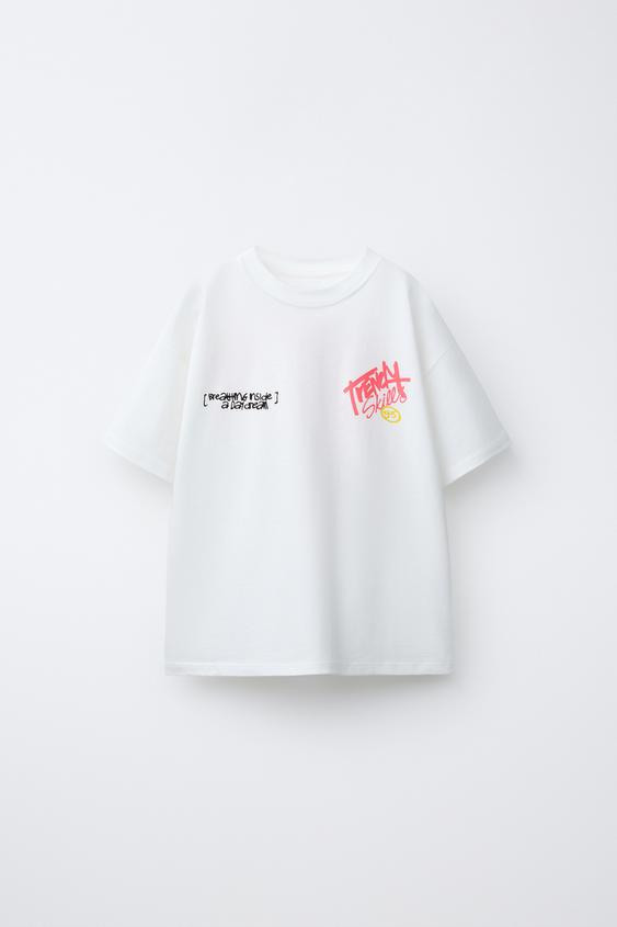 GRAFFITI PRINT T-SHIRT | Zara Canada
