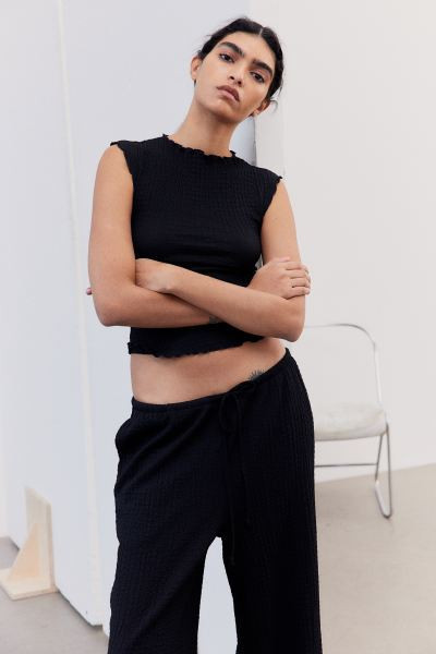 Textured Jersey Top | H&M (US + CA)