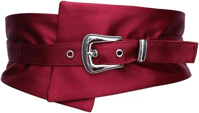 Wide Elastic Waist Belt for Women Fashion Stretch Corset Cinch Waistband Waspie Belt with Buckle | Amazon (US)