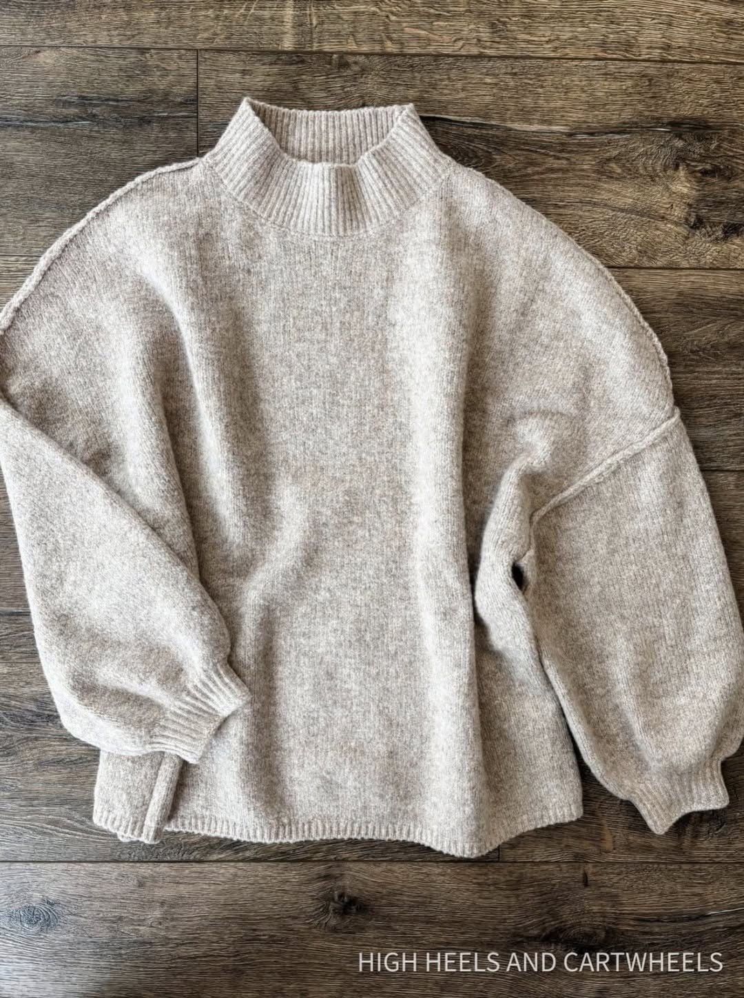 Sharing one of the BEST fall sweaters, and it's from AMAZON! Fabric is extremely soft and cozy and there's plenty more colors online. Easy to style with jeans or leggings!