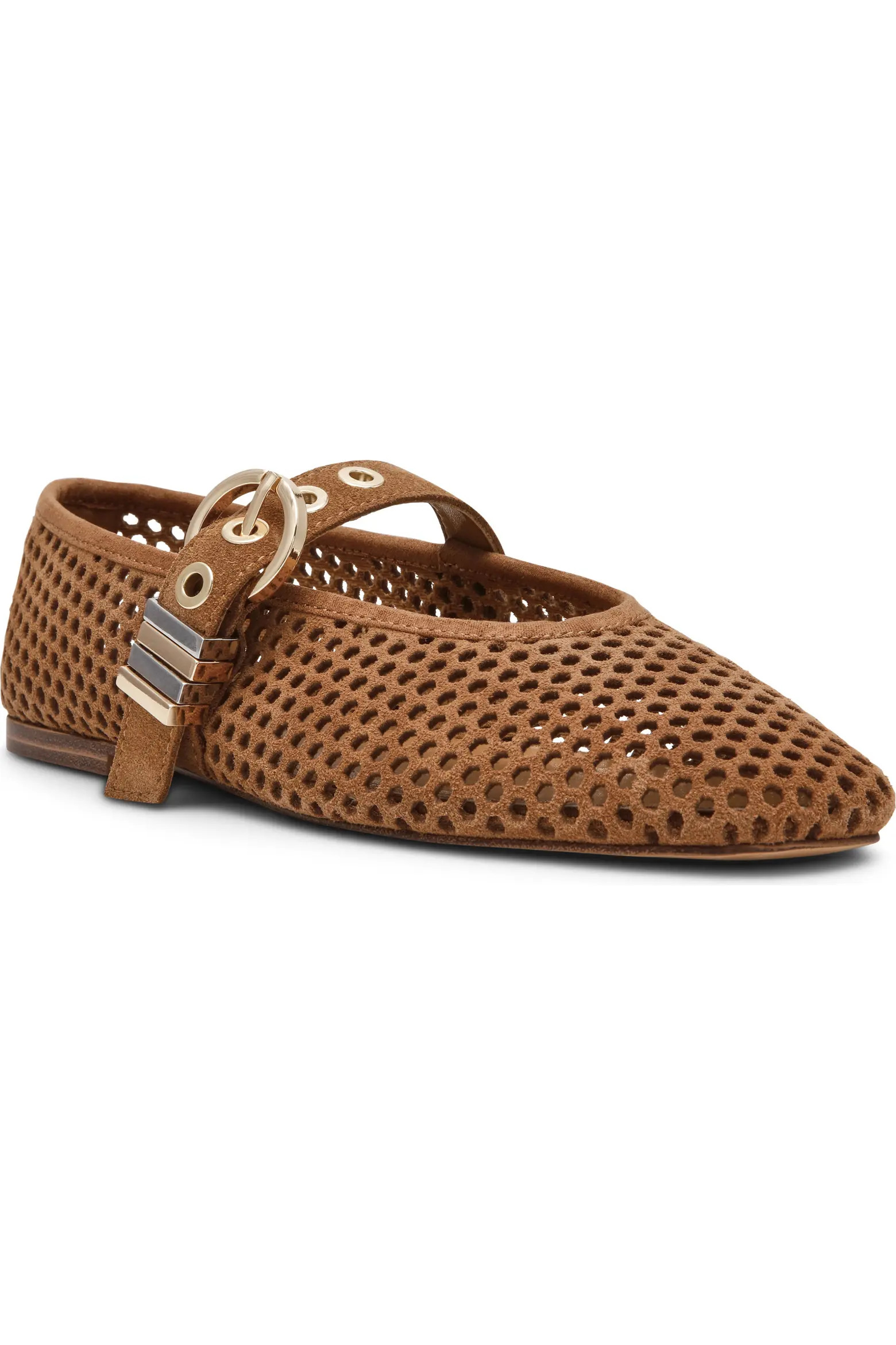Lela Perforated Mary Jane Flat (Women) | Nordstrom | Nordstrom