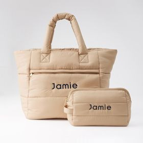 Lightweight Packable Puffer Tote and Pouch Gift Set | Mark and Graham