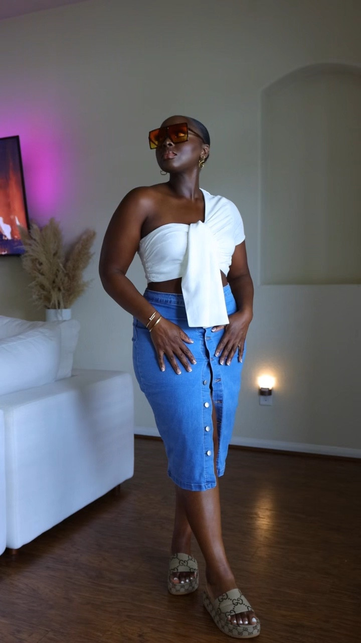 Normally not a denim skirt girl, but this style and stretch did it for me! 

Shein Top: 8/10
Shein Skirt: 12

#LTKstyletip #LTKbeauty #LTKunder50