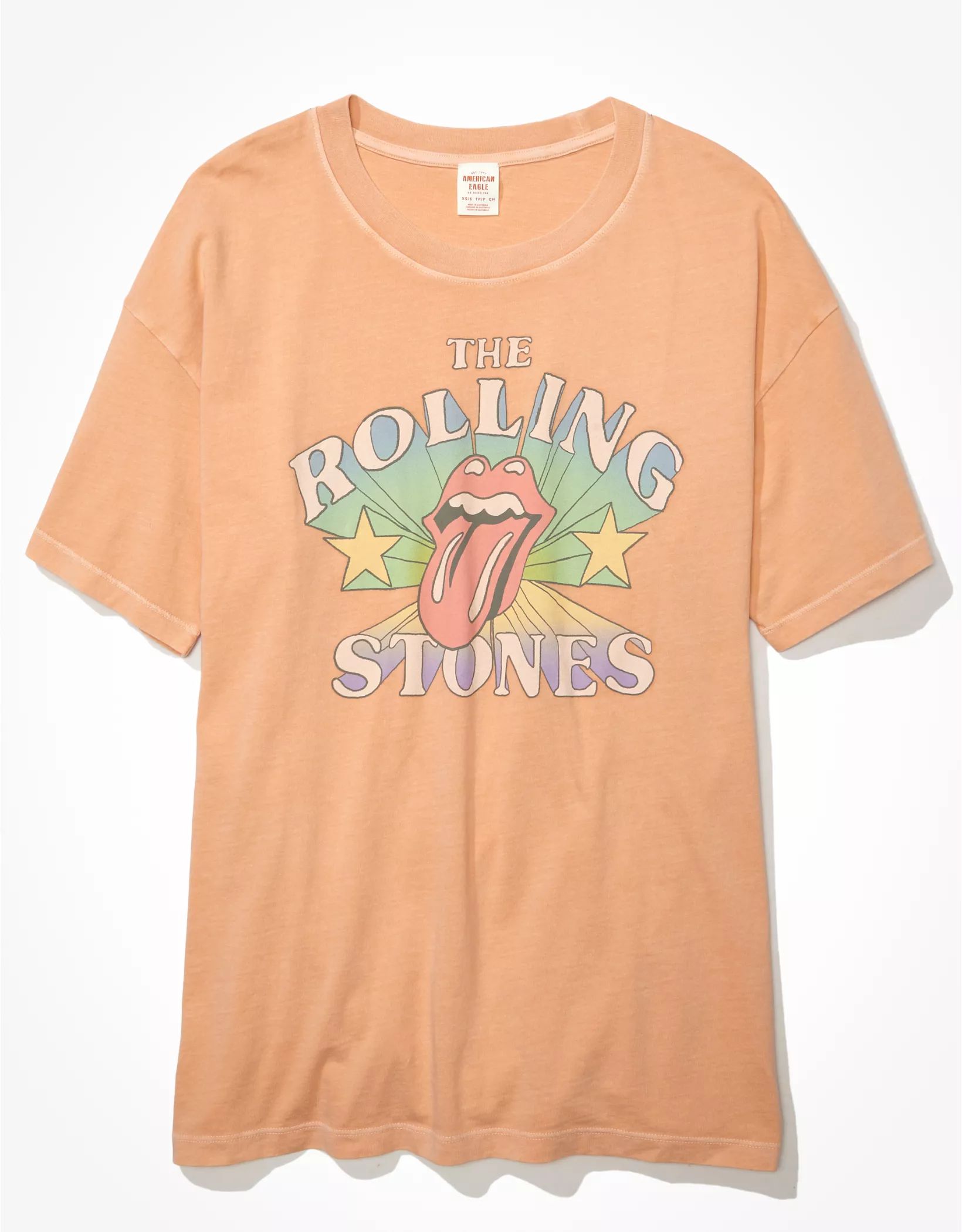 AE Oversized Rolling Stones Graphic Tee | American Eagle Outfitters (US & CA)