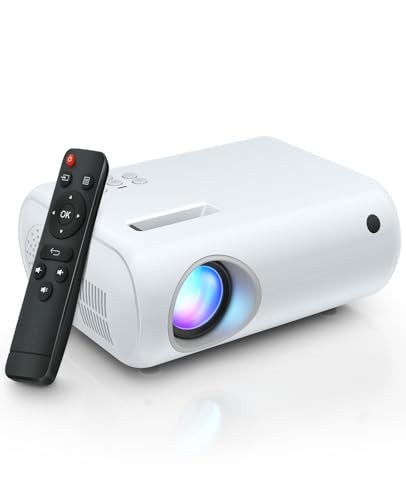 CLOKOWE Mini Protable Projector - 480P Full HD Movie Projector, Compatible with Smartphone/Fire stick/HDMI/USB/AV, Indoor and Outdoor Use | Amazon (US)